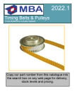 Timing Belts and Pulleys Cross Reference PDF